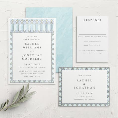 Stained Glass Wedding Invitations
