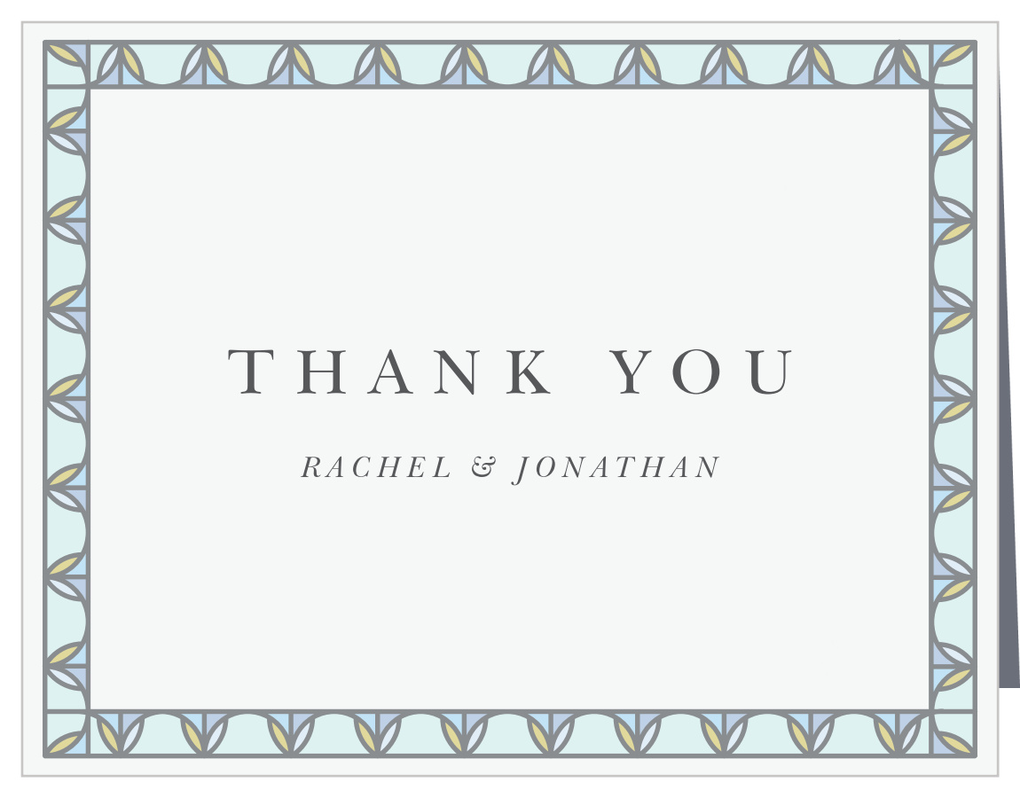Stained Glass Wedding Thank You Cards