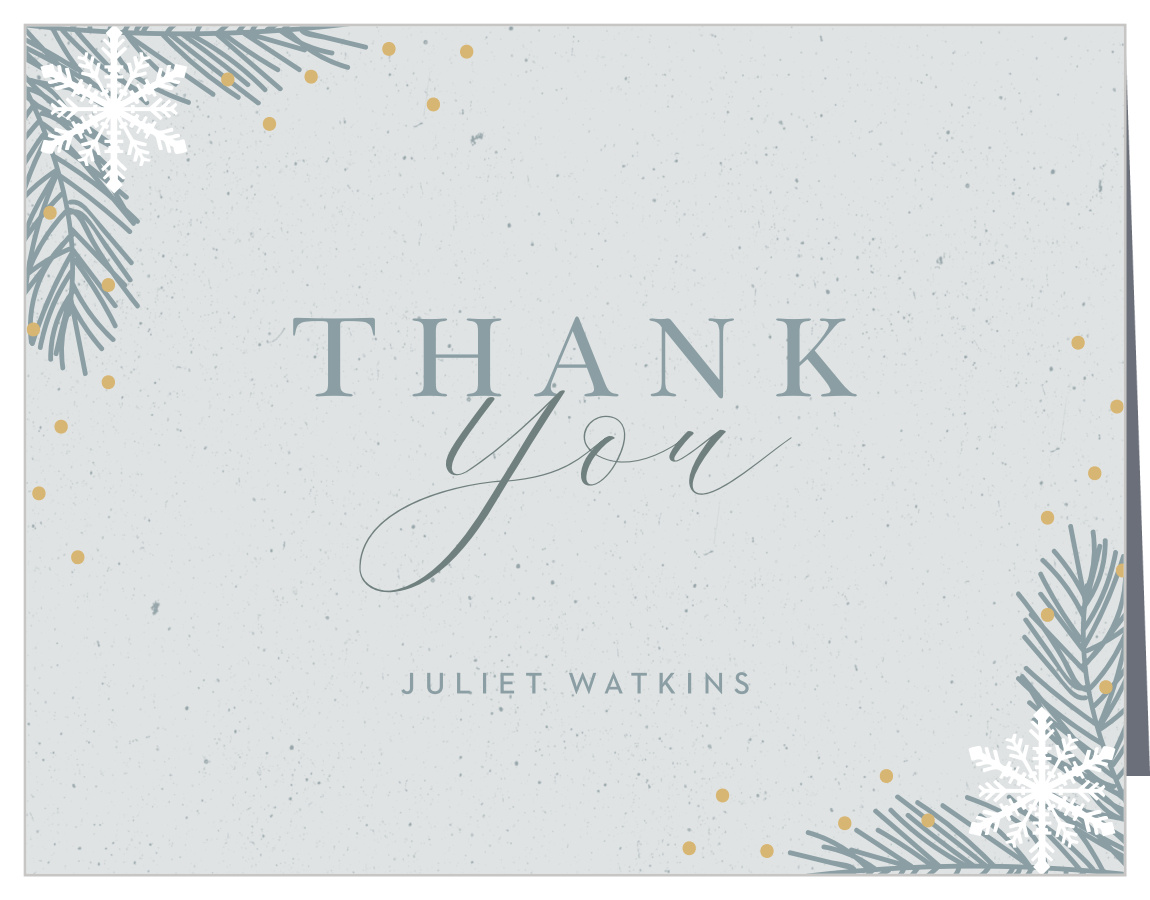 Winter Boughs Bridal Shower Thank You Cards