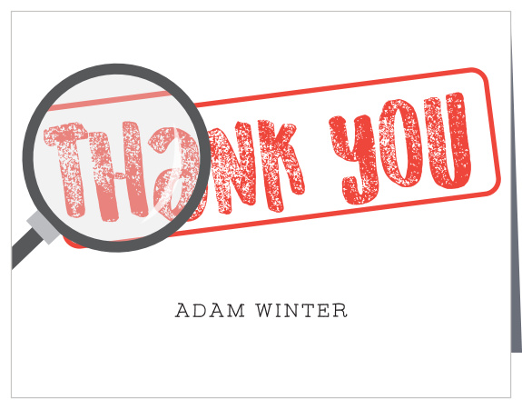 Our Top Secret Children's Birthday Party Thank You Cards are the perfect way to thank your guests for attending your classified event.