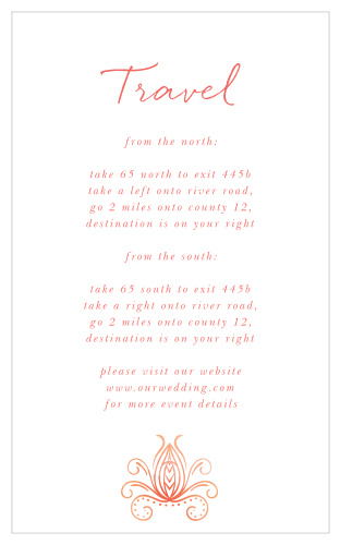 Our Painted Love Direction Cards help ensure that all your wonderful guests make it to your wedding venue on time! 