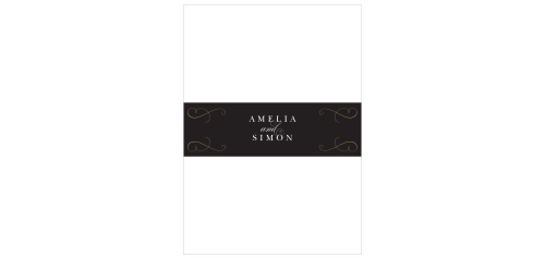 Our Eternal Love Wedding Belly Bands are the perfect way to keep your wedding invitation package neat and organized.