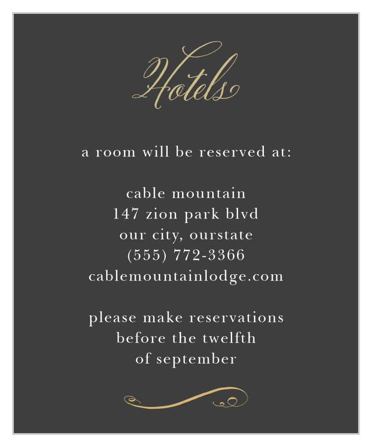 Gothic Script Accommodation Cards