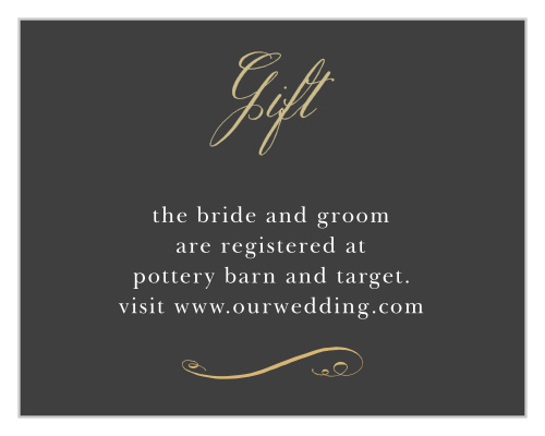 Gothic Script Wedding Invitations by Basic Invite