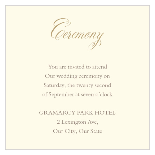 Our Vines & Leaves Ceremony Cards are simple, yet perfectly elegant. 