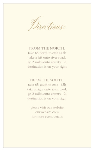 Our Vines and Leaves Direction Cards make it easy for your guests to make it to your venue with no issues!  