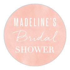 Seal envelopes and adorn stationaries with the gentle styling of our Soft Paint Bridal Shower Stickers.