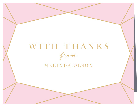 Express your gratitude to your guests with our Simply Bejeweled Bridal Shower Thank You Cards.
