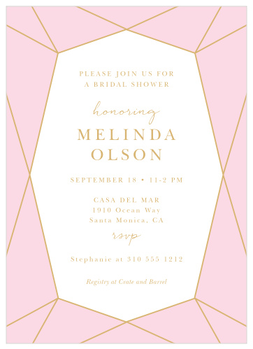 Ensure you celebrate with the ones you hold dear with our Simply Bejeweled Bridal Shower Invitations.