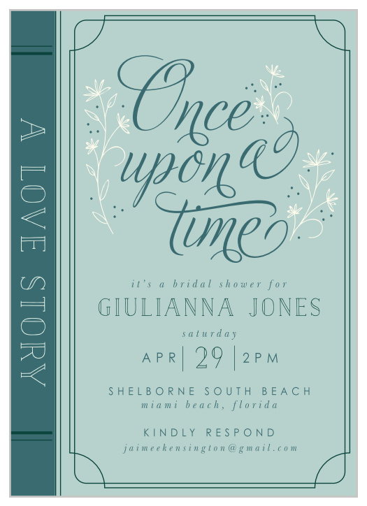 Fairytale Romance Bridal Shower Invitations ensure you celebrate with those you hold dear.