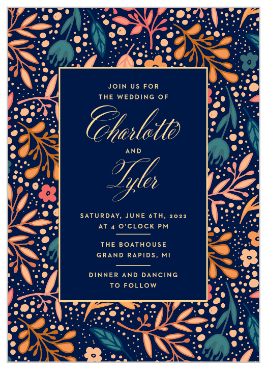 Our Unique Botanicals Wedding Invitations offer an incredibly eye-catching and colorful design that will impress your loved ones!