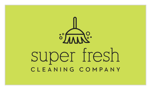 Your clients will be swept away with our Super Clean Business Cards.