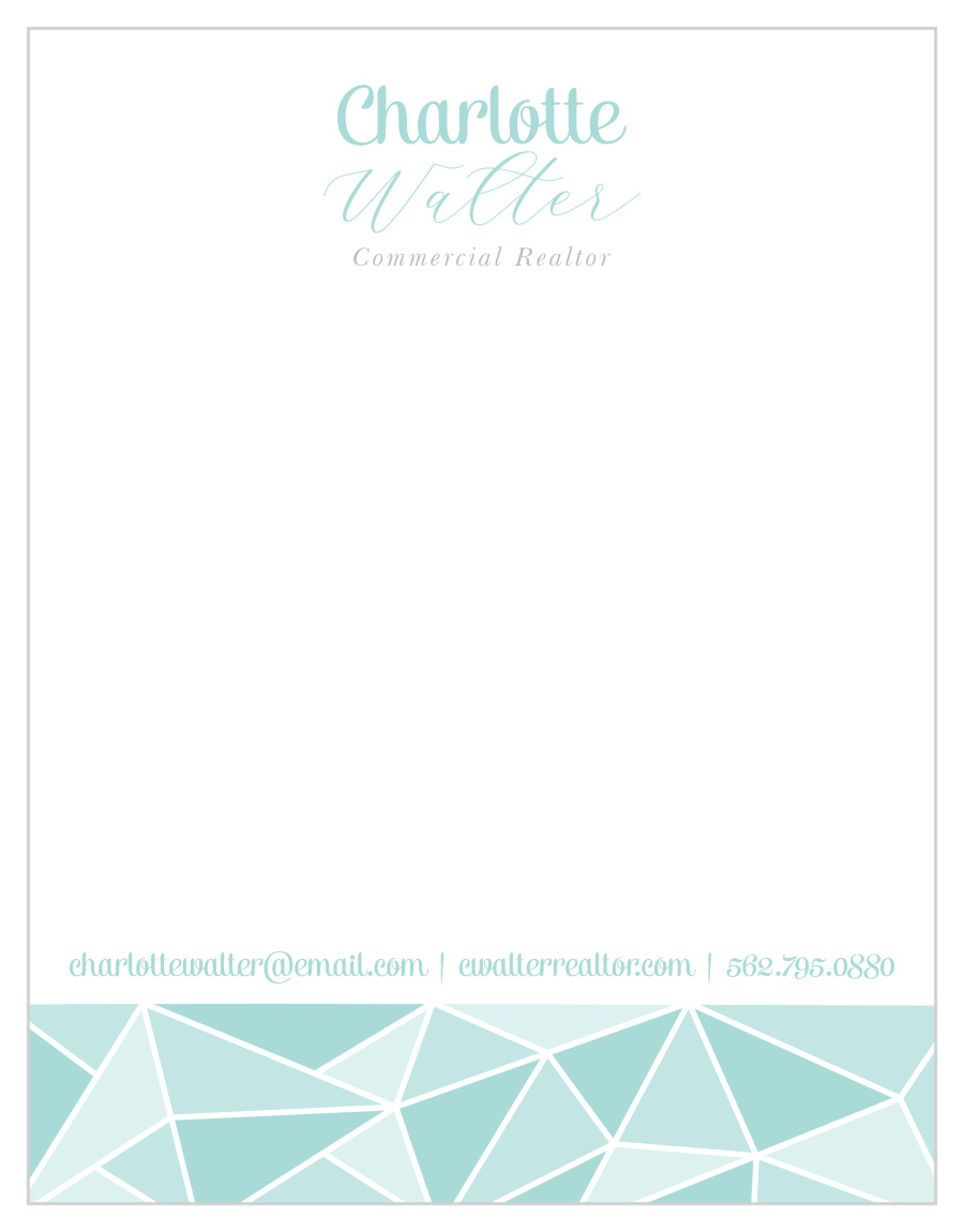 Angled Color Business Stationery
