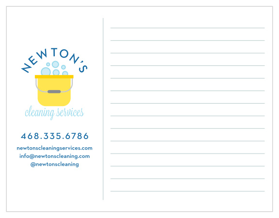 You will bubble up with delight for our Cleaning Bucket Business Stationery. 