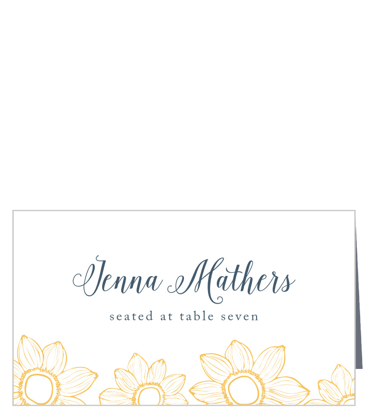 Sunflower Nuptials Place Cards