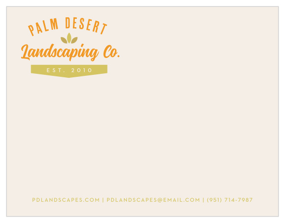Add unique handwritten notes to your clients with our Desert Landscape Business Stationeries.