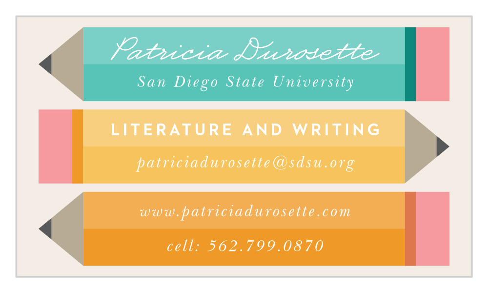 Writing Student Business Cards