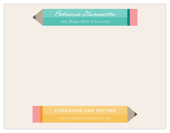 Our Writing Student Business Stationery allows you to write letters or notes all while you promote your services!