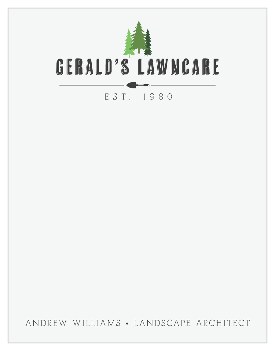 Lawncare Business Stationery