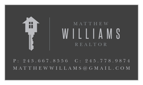 Our House Key Business Cards are the key to expanding your clientele list.