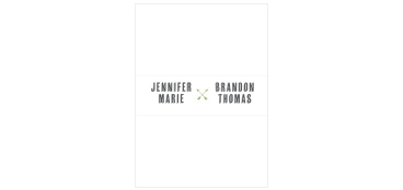Our Woodsy Mountain Belly Bands help you organize the contents of your wedding invitation envelopes!