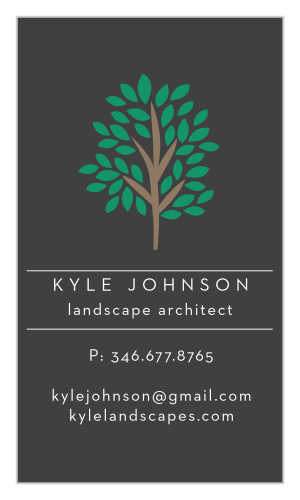 Represent your skillset and expertise with our Modern Tree Business Cards.