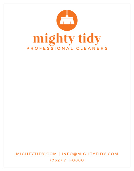 Write on the perfect handwritten note to your clientele with our Modern Broom Business Stationeries.