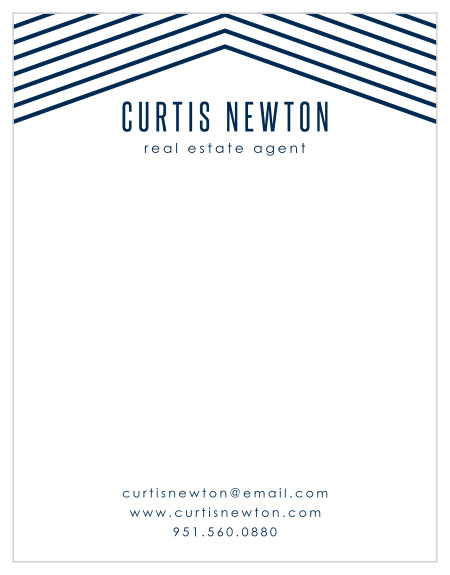 Add on the unique handwritten notes to your clientele with our Bold Chevron Business Stationeries.