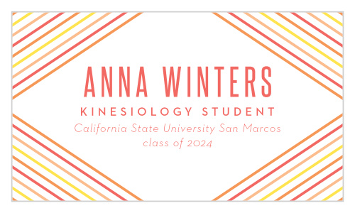 Stand out to employers with our Bright Student Business Cards.