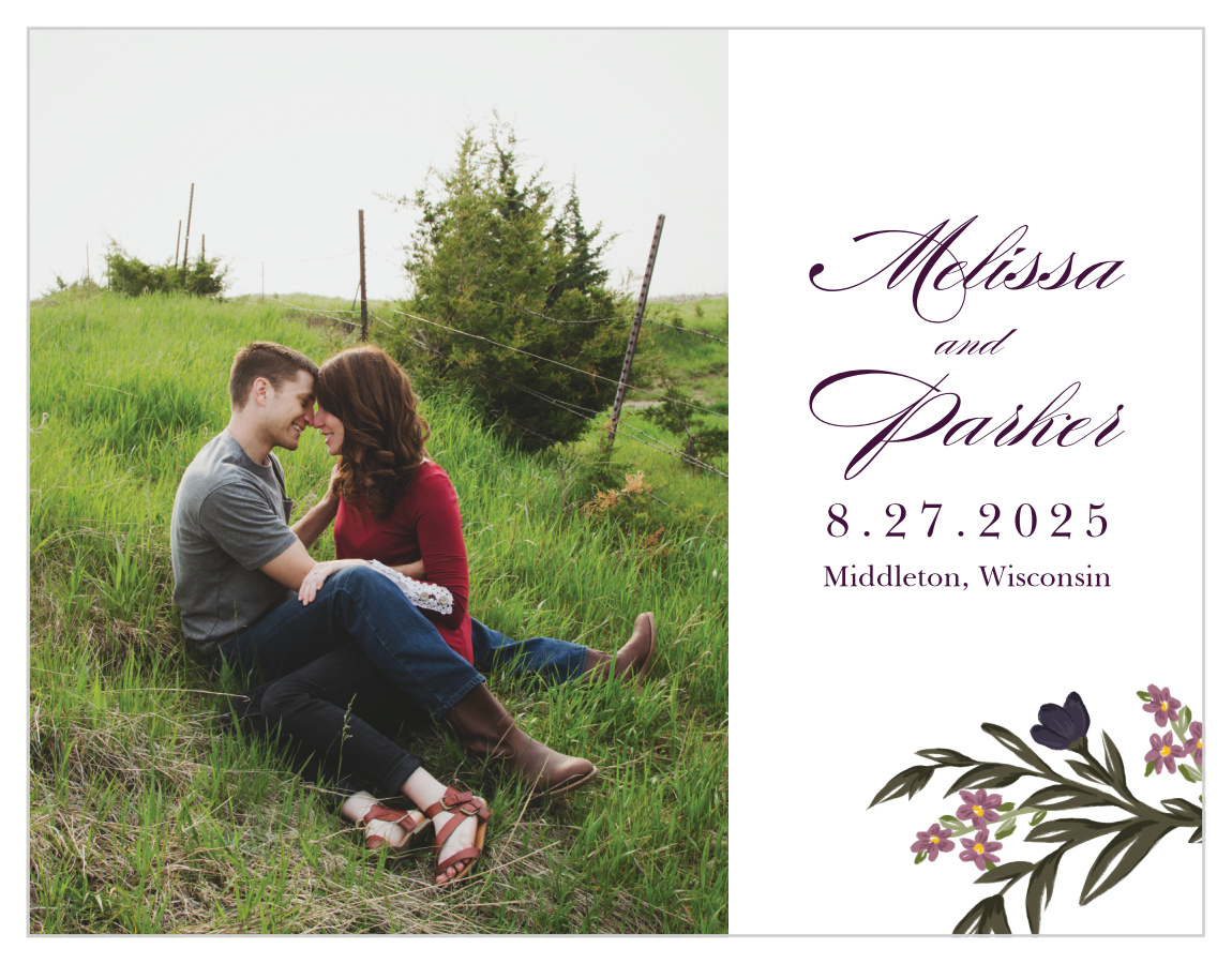 Blooming Frame Save the Date Cards
