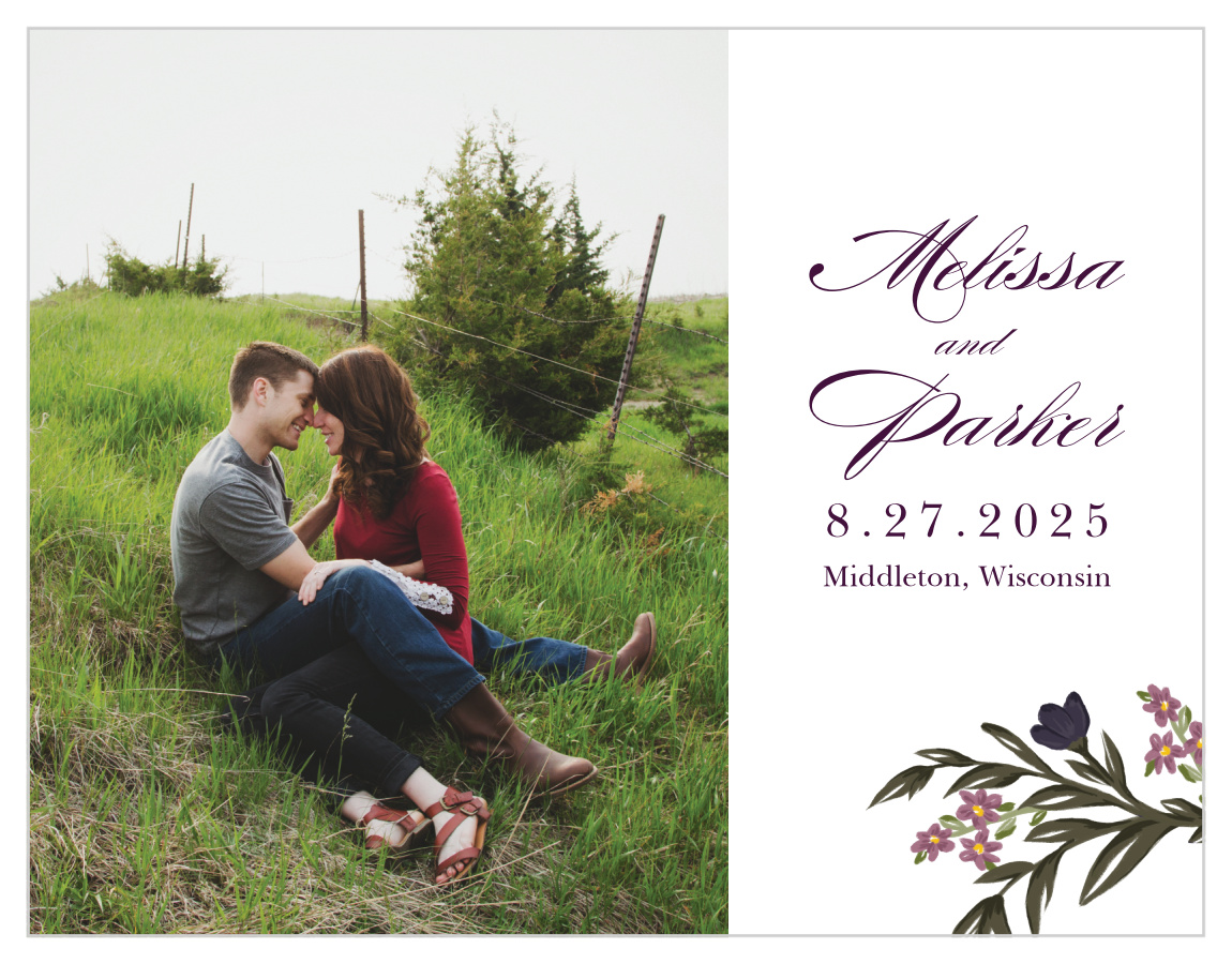 Blooming Frame Save the Date Magnets