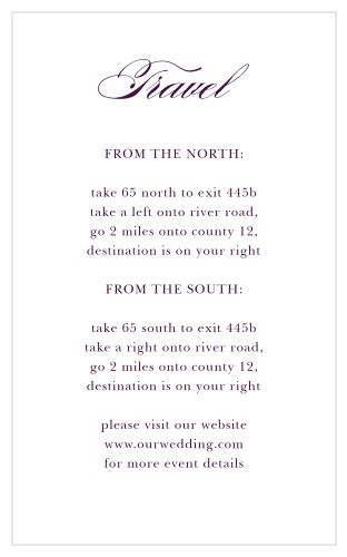 Our Blooming Frame Direction Cards help ensure that your guests make it to your beautiful wedding venue on time and without any troubles!