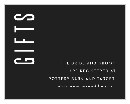 Minimal Print Wedding Invitations by Basic Invite