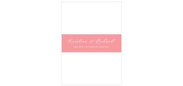 Our Sweet Blossoms Wedding Belly Bands are pretty in pink!