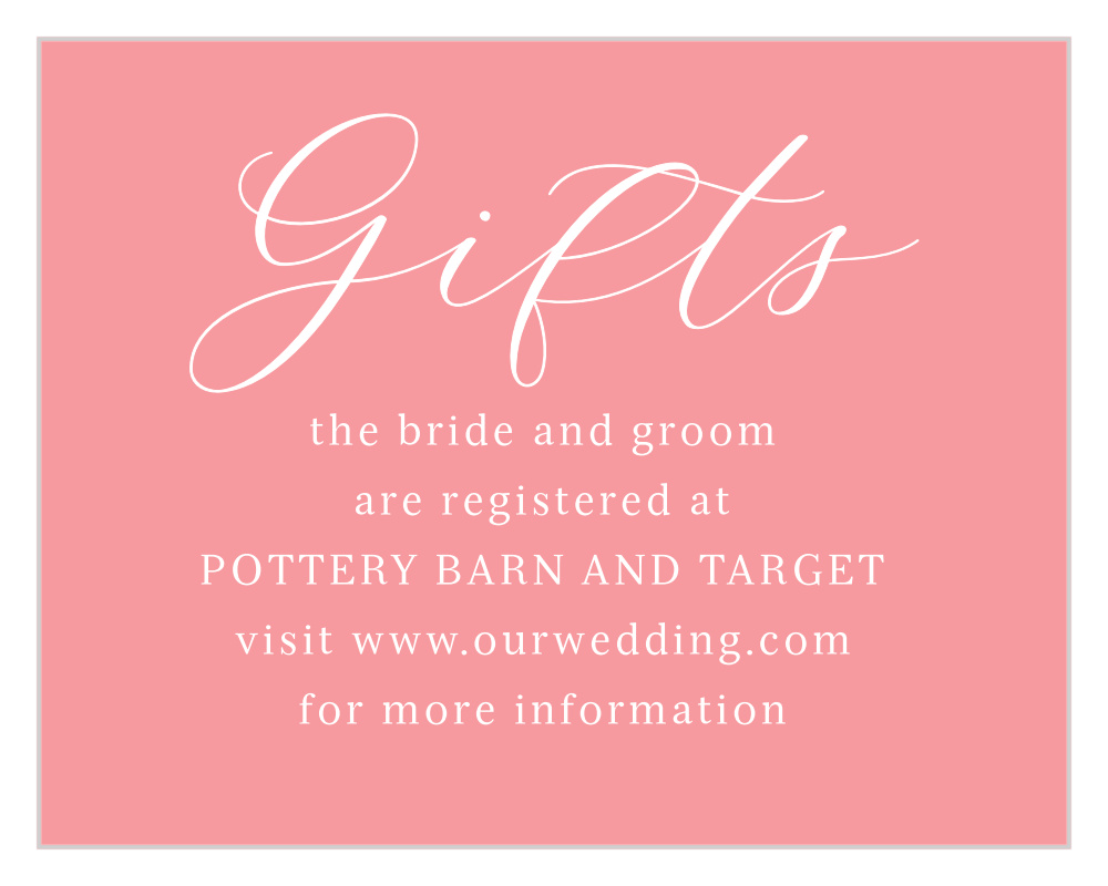 Sweet Blossoms Registry Cards