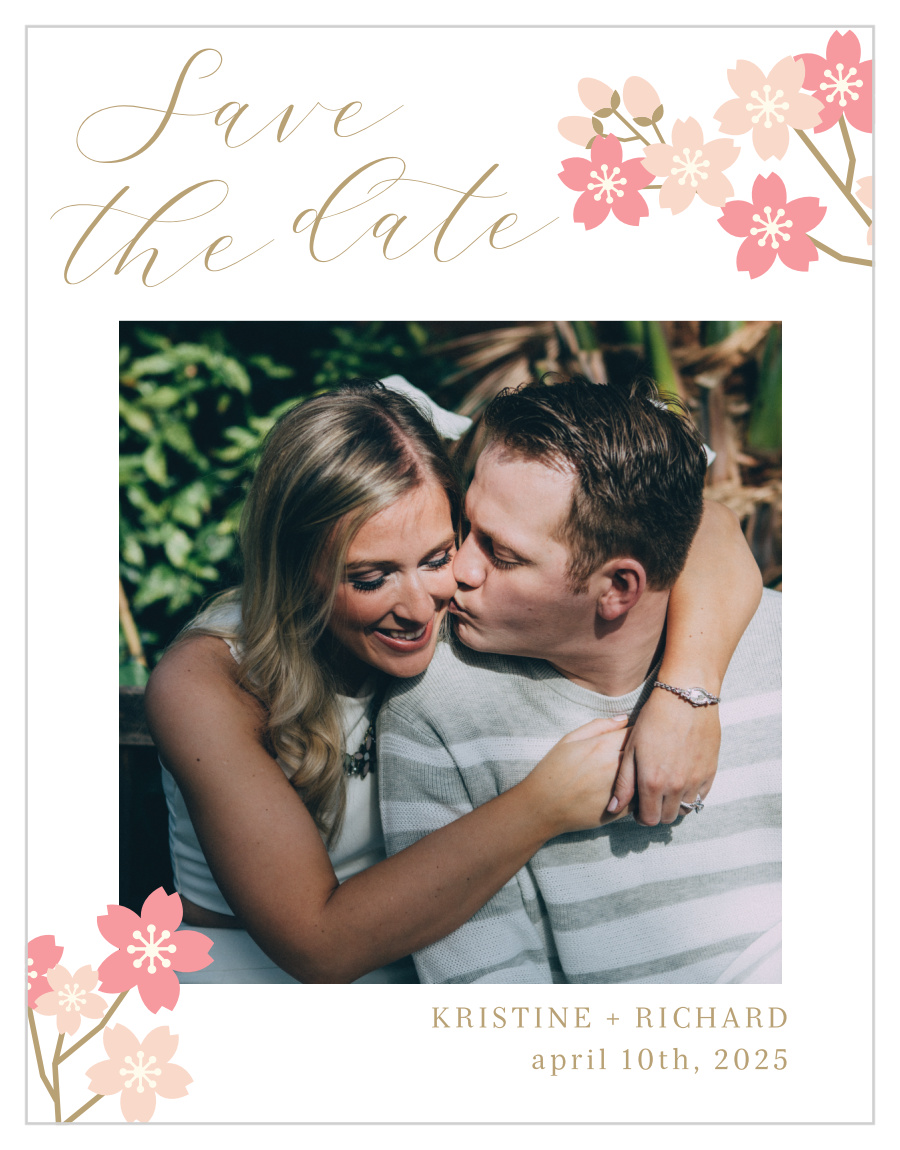Sweet Blossoms Save the Date Cards