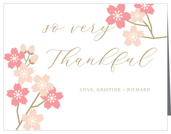 Our Sweet Blossoms Wedding Thank You Cards are a beautiful way to express gratitude to your loved ones!