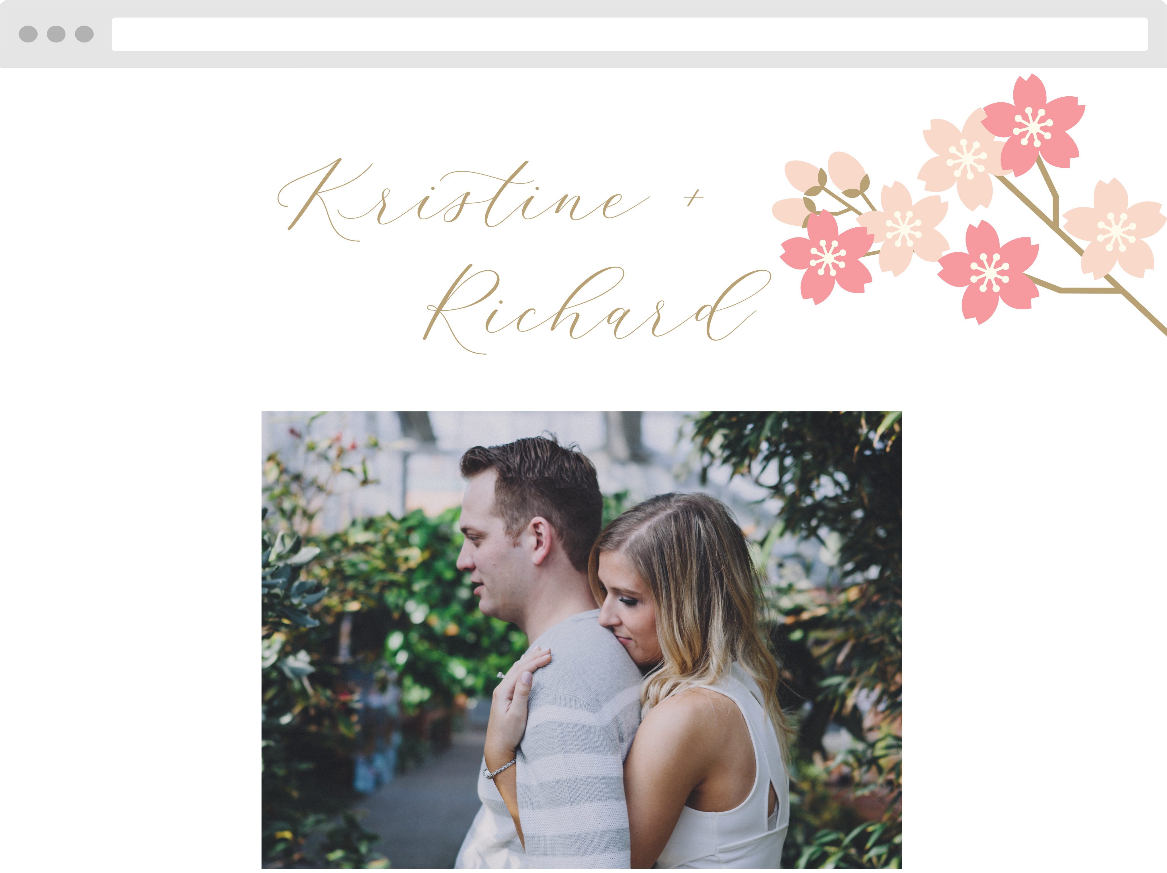 Sweet Blossoms Wedding Website