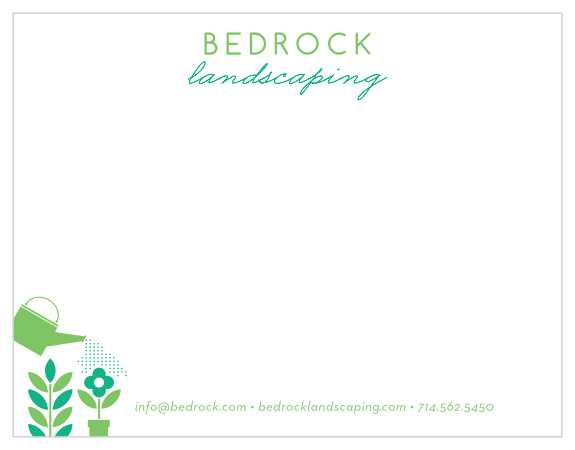 With our Watering Can Business Stationeries, you can write in the perfect handwritten notes to clients. 