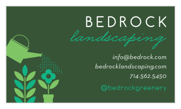 Grow your clientele list with our Watering Can Business Cards.