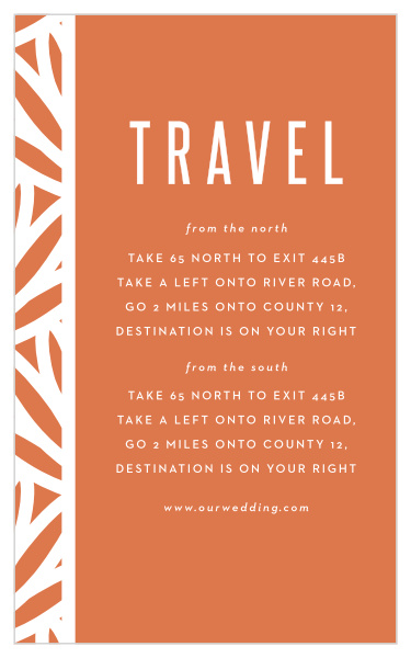 Our Bold Frame Direction Cards embody a stylish and chic design that you and your guests will love.