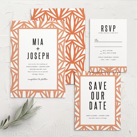 Bold Frame Wedding Invitations