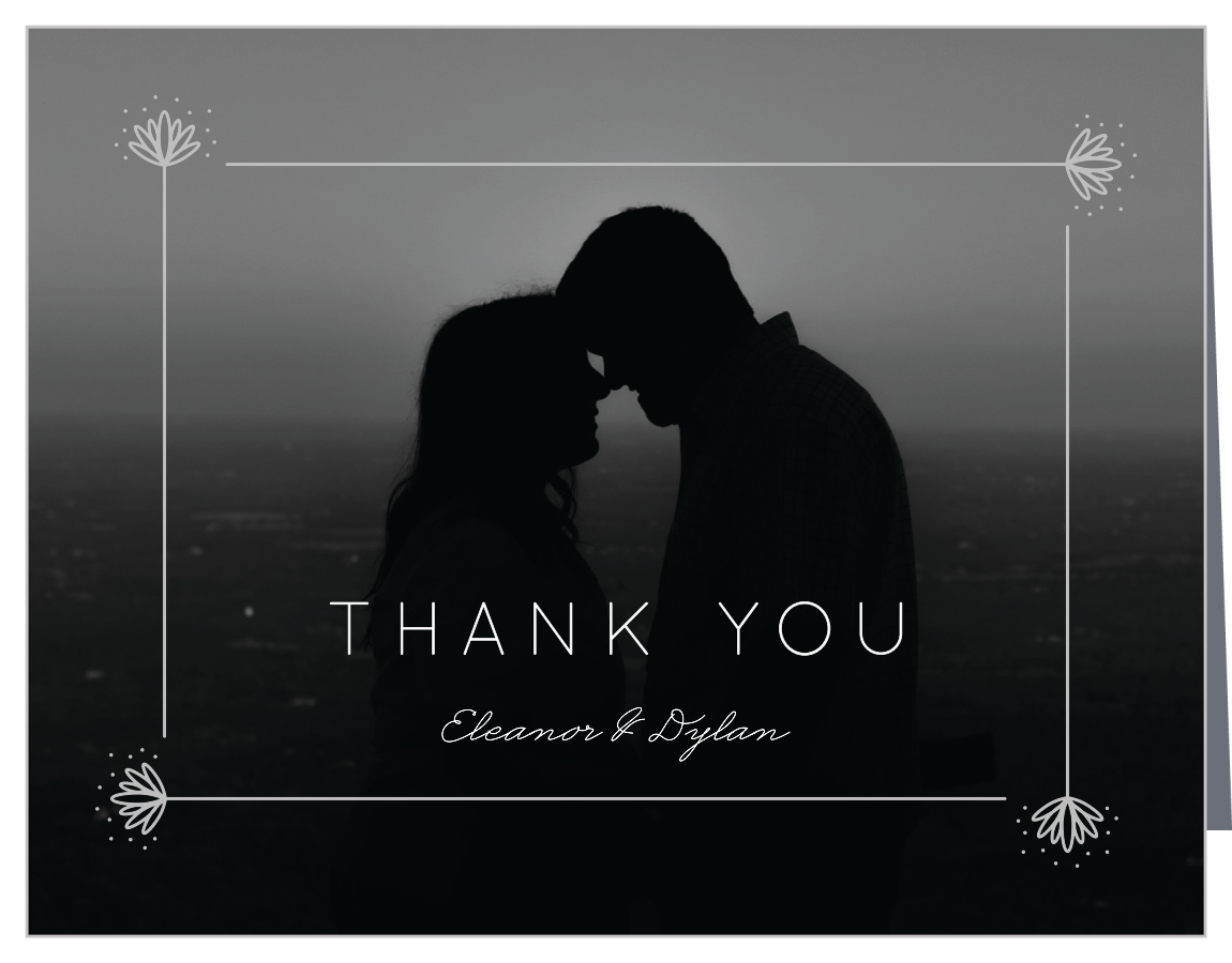 Classic Texture Wedding Thank You Cards