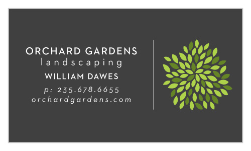 Represent your expertise and skillset with our Modern Landscape Business Cards.