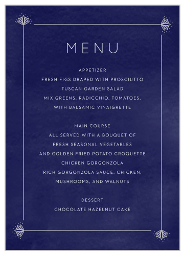 Our Classic Texture Wedding Menus are a perfectly gorgeous way to treat your guests to a memorable dining experience.