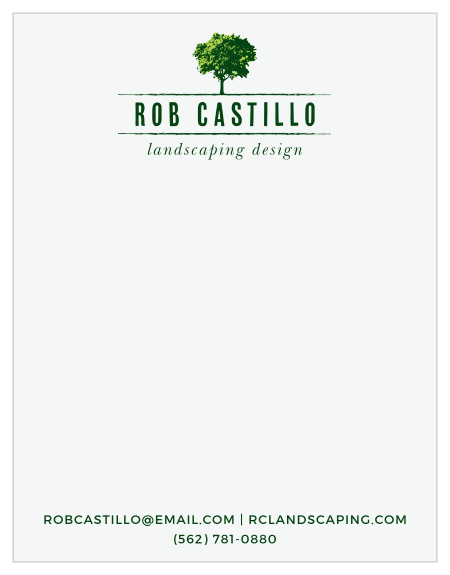 The perfect addition to your handwritten notes is your Tree Trimmer Business Stationeries.