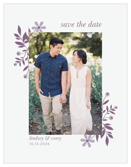 Our Monochromatic Save-the-Date Cards are simple, yet stunning! 