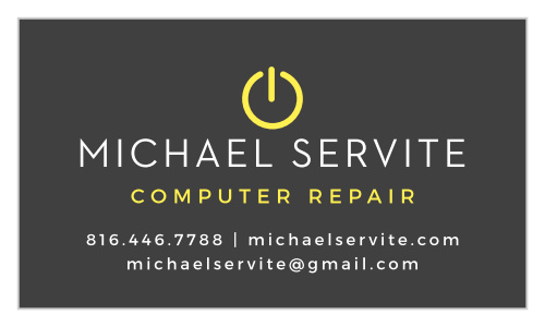 Help get your computer repair program off the ground with our Computer Power Business Cards!