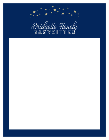 The Starry Sitter Business Stationery is another great way to promote yourself and your babysitting or nannying business.