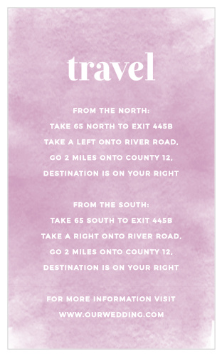 Fresh Paint Direction Cards are the perfect way to ensure that your guests find their way to your wedding celebration without issue.